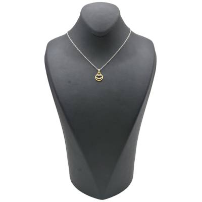 LANT SI PANDANT AUR GALBEN, ALB 18K_122235