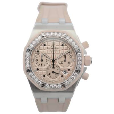 AUDEMARS PIGUET ROYAL OAK OFFSHORE LADY 37X48MM STEEL DIAMONDS BOX+PAPERS 2008 REF: 26048SK.ZZ.D082CA.01