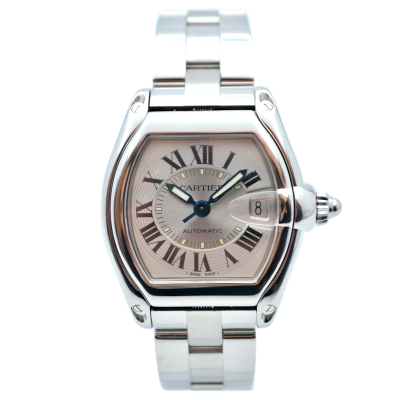 CARTIER ROADSTER ROADSTER 36X44MM STAINLESS STEEL SILVER DIAL AUTOMATIC BOX ONLY REF: W62000V3