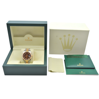 ROLEX DATEJUST 36 MM TWO-TONE BLACK DIAMOND JUBILEE AUTOMATIC BOX ONLY REF: 116233 
