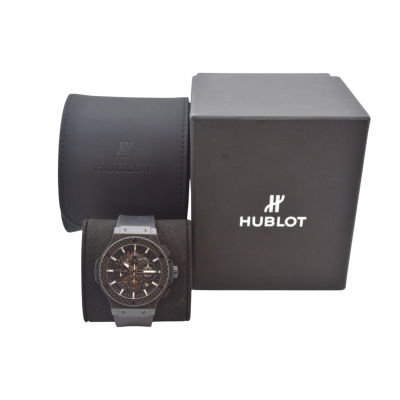HUBLOT BIG BANG AERO BANG 44 MM CARBON OPEN WORKED DIAL AUTOMATIC BOX ONLY REF 311.QX.1124.RX