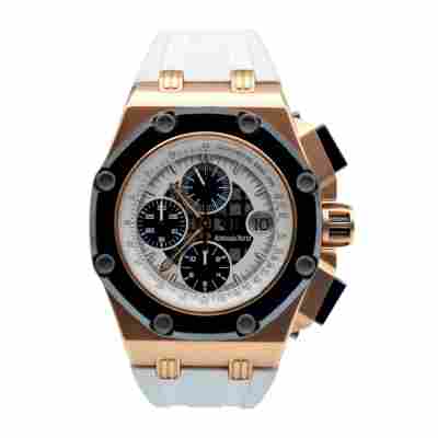 AUDEMARS PIGUET ROYAL OAK OFFSHORE RUBENS BARRICHELLO II 44MM ROSE GOLD REF: 26078RO.OO.D002CR.01