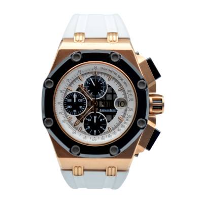 AUDEMARS PIGUET ROYAL OAK OFFSHORE RUBENS BARRICHELLO II 44MM ROSE GOLD REF: 26078RO.OO.D002CR.01