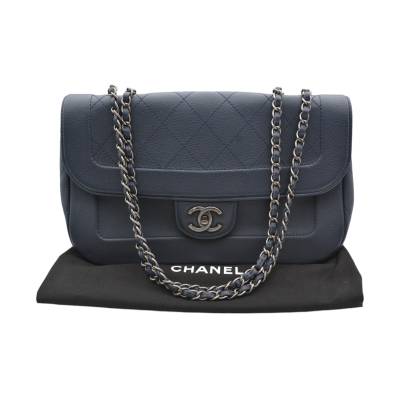 CHANEL JUMBO CLASSIC NAVY BLUE VINTAGE