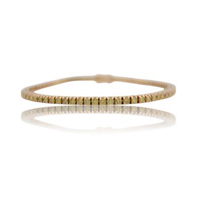 BRATARA DIN AUR GALBEN 18K CU DIAMANTE GALBENE NATURALE_123006