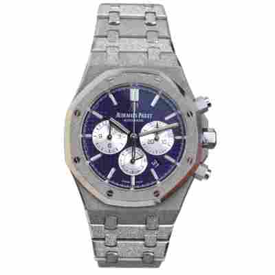 AUDEMARS PIGUET ROYAL OAK CHRONOGRAPH FROSTED GOLD 41 PURPLE DIAL 2019 REF: 26331BC.GG.1224BC.01
