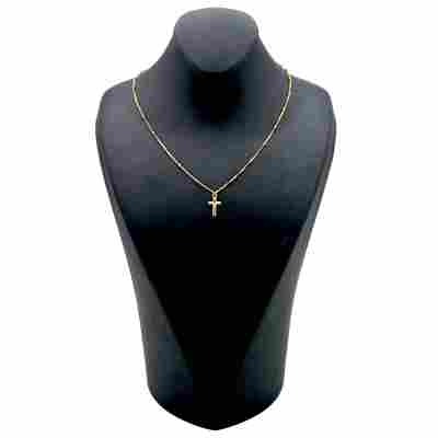 LANT SI PANDANT IN FORMA DE CRUCE DIN AUR GALBEN 14K_131121