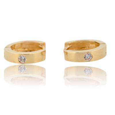 CERCEI ROTUNZI DIN AUR GALBEN 14K_131251