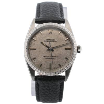 ROLEX OYSTER PERPETUAL 36 STAINLESS STEEL BEYELER DIAL AUTOMATIC VINTAGE REF: 1018