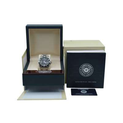 LONGINES HYDROCONQUEST 41MM STAINLESS STEEL BOX+PAPERS 2023 BLACK REF: L3.740.4.56.6