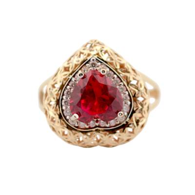 INEL AUR GALBEN 14K CU RUBIN_131156