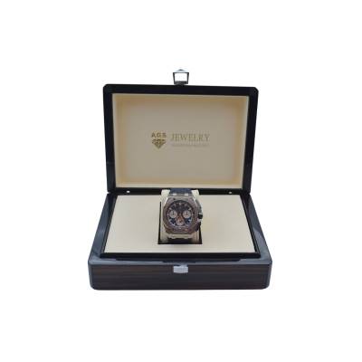 AUDEMARS PIGUET ROYAL OAK OFFSHORE BLUE MEGA TAPPISERIE 43 STAINLESS STEEL NEVER POLISHED REF: 26420TI.OO.A027CA.01