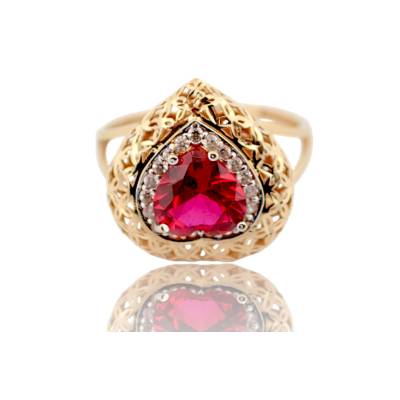 INEL AUR GALBEN 14K CU RUBIN_131156