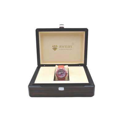 CHOPARD HAPPY SPORT XL LTD 500 CORAL RED 42MM STEEL MOP DIAMONDS REF: 288524-3002