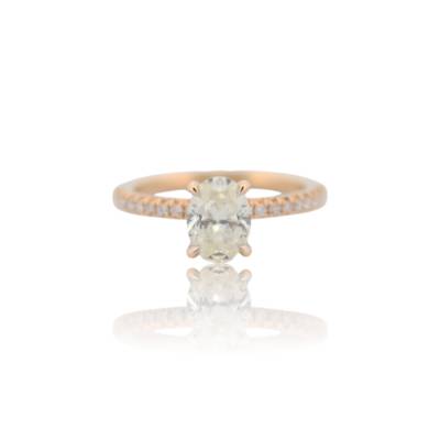 INEL DE LOGODNA DIN AUR GALBEN 14K CU DIAMANTE NATURALE_123285