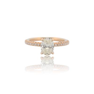 INEL DE LOGODNA DIN AUR GALBEN 14K CU DIAMANTE NATURALE_123285