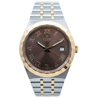 TUDOR ROYAL 39 TWO TONE CHOCOLATE ROMAN DIAL FULL SET 2024 AUTOMATIC REF: 28503