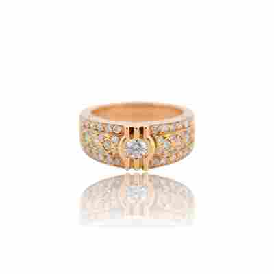 INEL DIN AUR GALBEN 18K CU DIAMANTE NATURALE_130698
