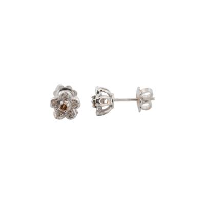 CERCEI DIN AUR ALB 18K CU DIAMANTE NATURALE_127734