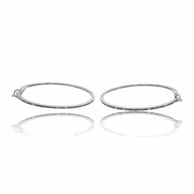CERCEI ROTUNZI DIN AUR ALB 18K CU DIAMANTE NATURALE_127733