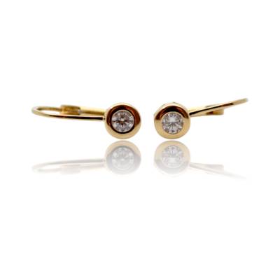 CERCEI AUR GALBEN 14K