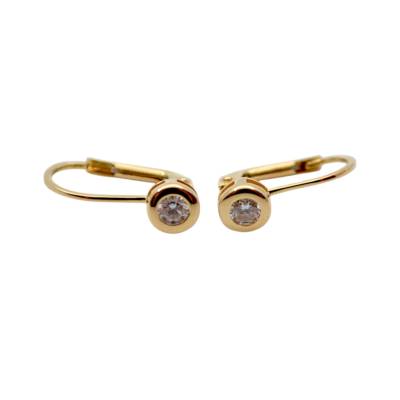CERCEI AUR GALBEN 14K