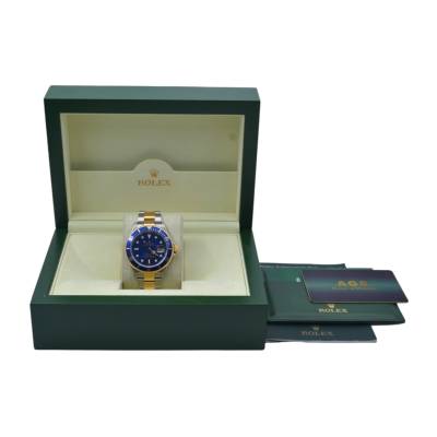 ROLEX SUBMARINER DATE “BLUESY” 40 AUTOMATIC TWO-TONE BLUE DIAL 2008 REF: 16613T