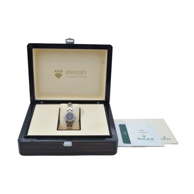 ROLEX OYSTER PERPETUAL 25 BLACK DIAL STAINLESS STEEL PAPERS 2000 REF: 76080