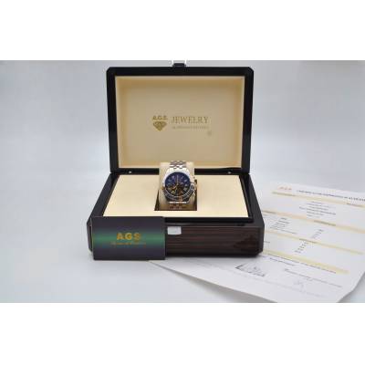 BREITLING CROSSWIND CHRONOGRAPH 43 TWO TONE BLACK DIAL AUTOMATIC REF: B13355