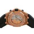 AUDEMARS PIGUET ROYAL OAK OFFSHORE CHRONOGRAPH 42MM ROSE GOLD FULL SET REF: 26470OR.OO.A002CR.02.A