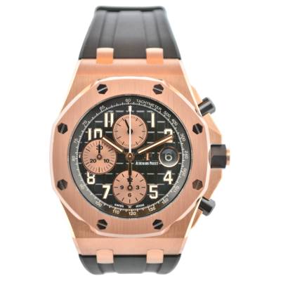 AUDEMARS PIGUET ROYAL OAK OFFSHORE CHRONOGRAPH 42MM ROSE GOLD FULL SET REF: 26470OR.OO.A002CR.02.A