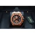 AUDEMARS PIGUET ROYAL OAK OFFSHORE CHRONOGRAPH 42MM ROSE GOLD FULL SET REF: 26470OR.OO.A002CR.02.A