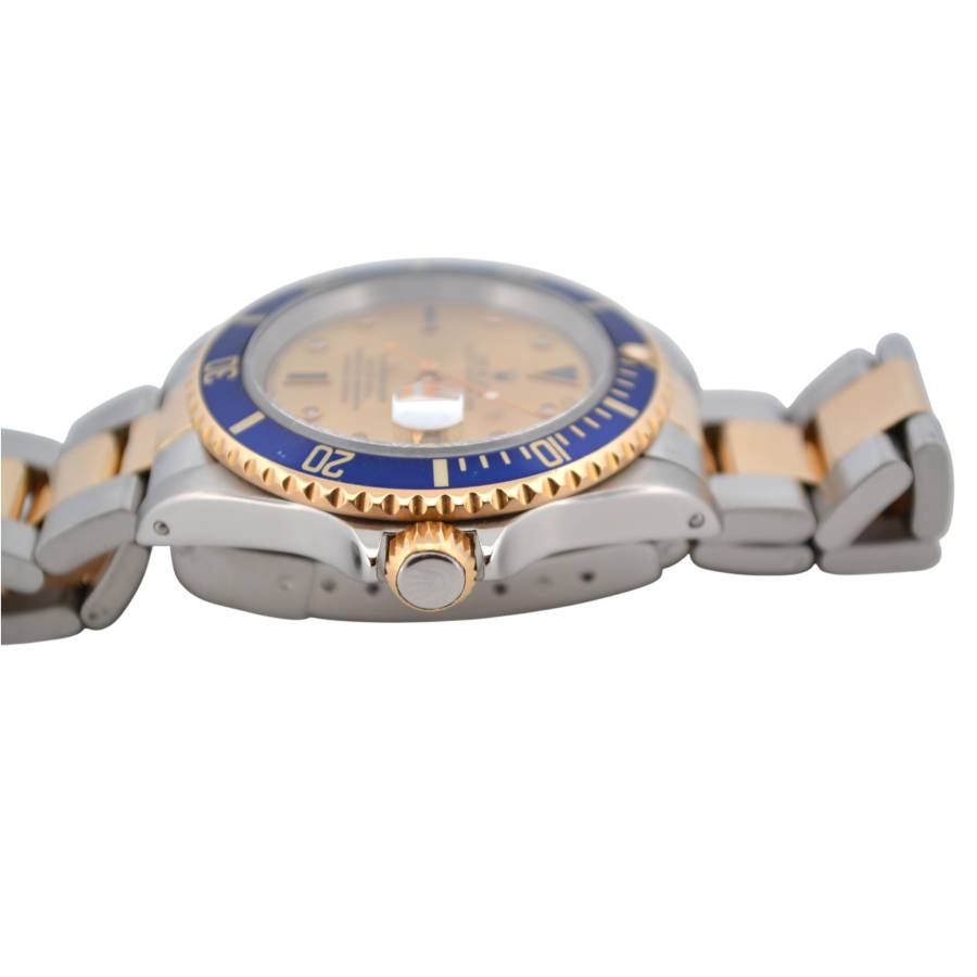 ROLEX SUBMARINER DATE 40 SERTI DIAL TWO TONE BLUE BEZEL 1996 REF: 16613SG