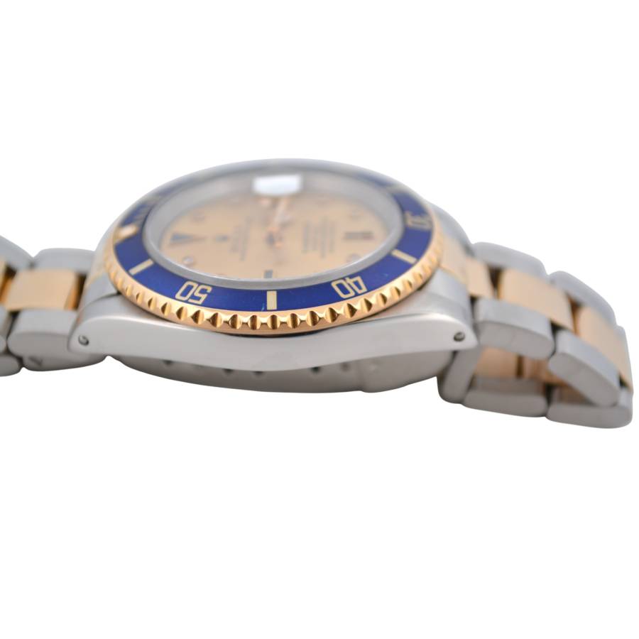 ROLEX SUBMARINER DATE 40 SERTI DIAL TWO TONE BLUE BEZEL 1996 REF: 16613SG