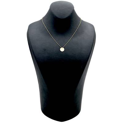 LANT CU ACCESORIU IN FORMA DE BANUT DIN AUR GALBEN 14K_129522