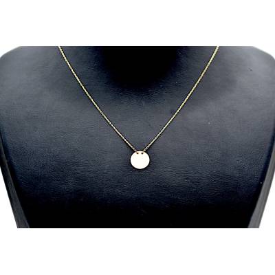 LANT CU ACCESORIU IN FORMA DE BANUT DIN AUR GALBEN 14K_129522