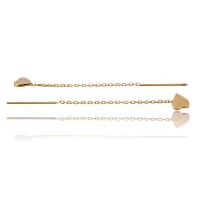 CERCEI LUNGI DIN AUR GALBEN 14K_129749