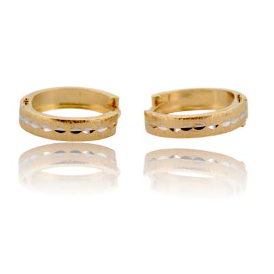 CERCEI ROTUNZI DIN AUR GALBEN 14K_129505