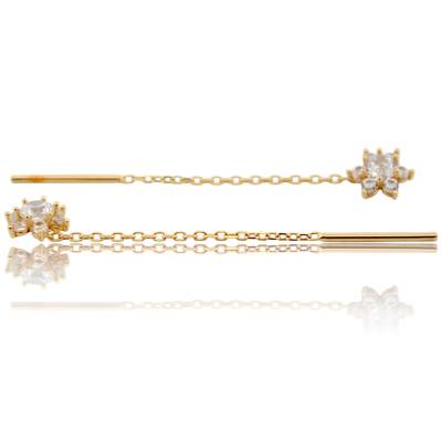 CERCEI LUNGI DIN AUR GALBEN 14K_129464