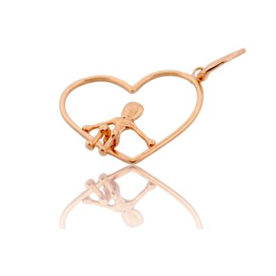 PANDANT IN FORMA DE INIMA DIN AUR ROZ 14K_129447