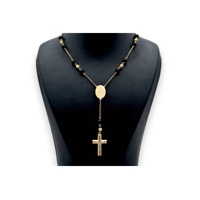 LANT SI PANDANT IN FORMA DE CRUCE DIN AUR GALBEN 14K_129759