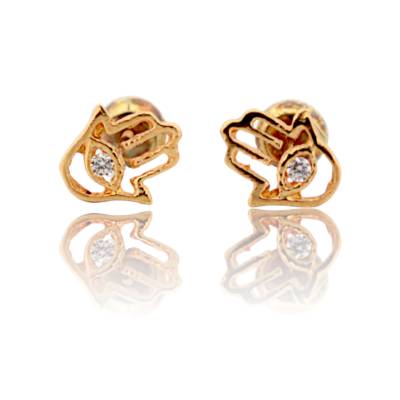 CERCEI CU SURUB DIN AUR GALBEN 18K_129382