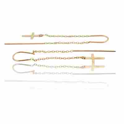 CERCEI LUNGI DIN AUR GALBEN 14K_129620
