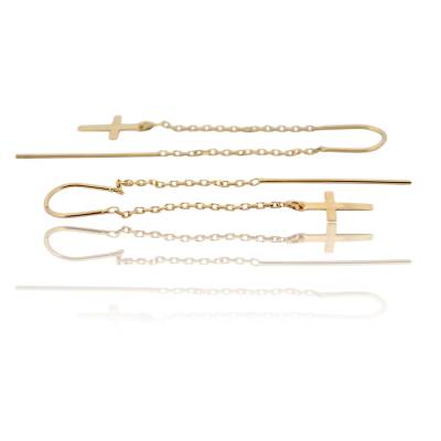 CERCEI LUNGI DIN AUR GALBEN 14K_129620