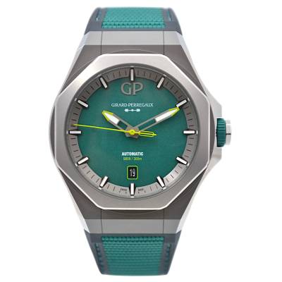 GIRARD PERREGAUX LAUREATO 44 AUTOMATIC TITANIUM GREEN ABSOLUTE LIMITED EDITION ASTON MARTIN F1 REF: 81070-21-3405-1CX FULL SET 2025