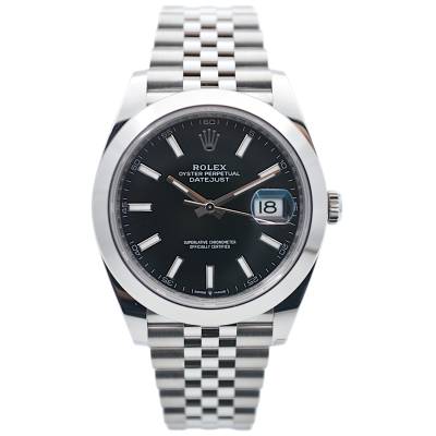 ROLEX DATEJUST 41 AUTOMATIC BLACK DIAL STEEL JUBILEE FULL SET 2025 NEW REF: 126300
