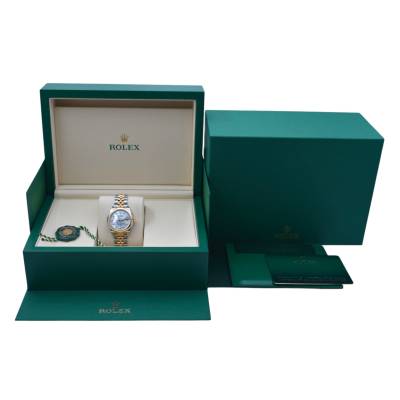ROLEX LADY-DATEJUST 28 TWO TONE MOP DIAMOND DIAL JUBILEE FULL SET 2026 REF: 279163