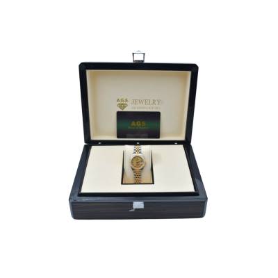 ROLEX LADY DATEJUST 26 AUTOMATIC TWO TONE CHAMPAGNE ROMAN DIAL JUBILEE 1988 REF: 69173