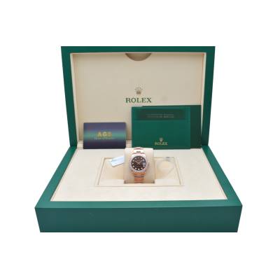 ROLEX DATEJUST 31 EVEROSE GOLD OYSTER CHOCHOLATE DIAMONDS 2019 REF: 278285RBR