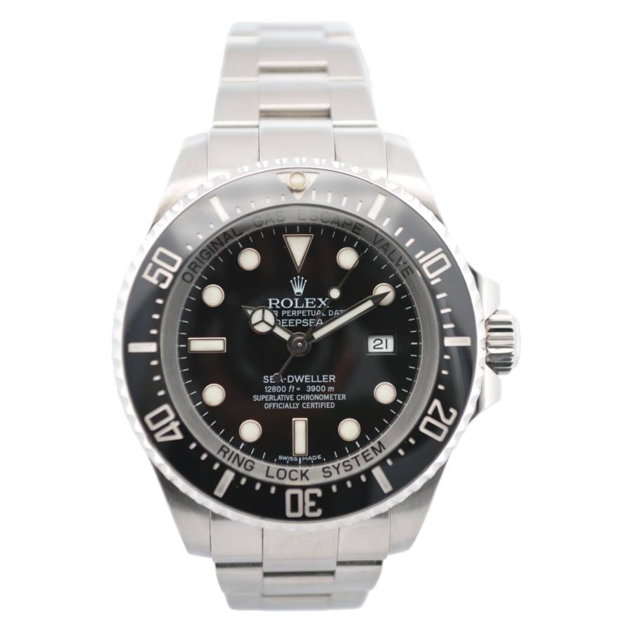 ROLEX SEA-DWELLER DEEPSEA 44 OYSTER STEEL BLACK DIAL CERAMIC 2010 REF: 116660